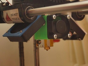 robo3d e3d hotend v4 duplo ventoinha de arrefecimento mod a impressora os acessórios robo 3d 3d print model - Mito3D