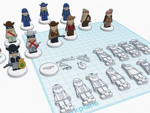 flatminis wild west games 3d print model - Mito3D