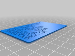 business card organization customized 3d print model - Mito3D