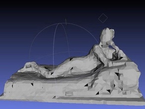 naiad dizimou 2736 polígonos varreduras réplicas futuremuseum met3d 3d print model - Mito3D