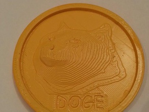 dogecoin paralar rozetleri token 3d print model - Mito3D