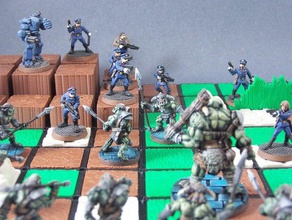 modulare heroic-scale Gelände system toy game accessories 28mm 32mm battle battlefield combat continuum dice dnd fantasy figure gaming landscape mini miniature model multiverse rpg scifi strategy tabletop tactics war wargame 3d print model - Mito3D