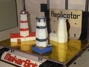 lighthouse salt shaker 2 kitchen dining household useful 3d print model - Mito3D