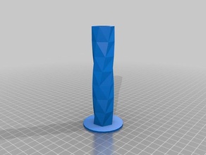 Geflochtene vase mit rundem Fuß Dekor 3d print model - Mito3D