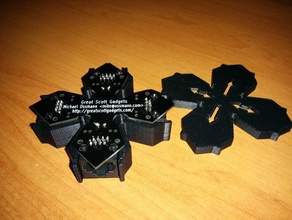 throwing star lan tap case electronics electronic kit network sniffing ossmann 3d print model - Mito3D