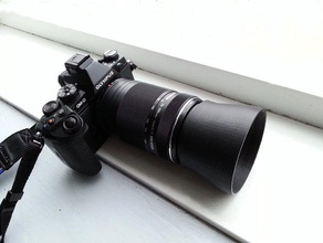 parameterized flanged lens hood camera customizer bayonet olympus 3d print model - Mito3D