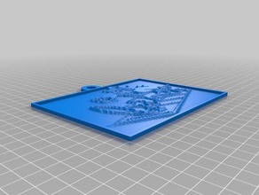 monopólio homem lithopane 2d a arte personalizado 3d print model - Mito3D