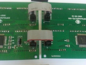 16x24 rosso di pannello del led clip l'elettronica adafruit 3d print model - Mito3D