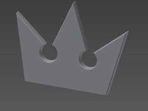 kingdom hearts soras collar la joyería corona 3d print model - Mito3D