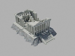 ionico rovine gli edifici le strutture acropoli il greco partenone 3d print model - Mito3D