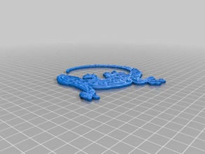 gecko heykeller 3d print model - Mito3D