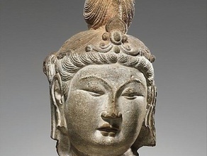 cabeça de bodhisattva varreduras réplicas conheci o museu digitalização escultura 3d print model - Mito3D
