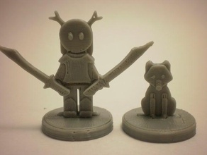 flatminis female druid toys games 3d print model - Mito3D