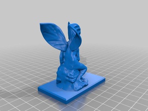 winged bather sculptures houdon met met3d 3d print model - Mito3D