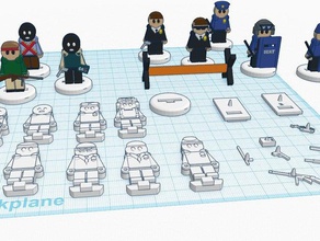 flatminis crimen castigo juegos 3d print model - Mito3D