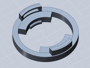 beyblade ataque anillo de la plantilla 3d impresión spintop juguete 3d print model - Mito3D