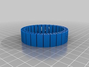 my customized dual flexible name bracelet emily bracelets 3d print model - Mito3D
