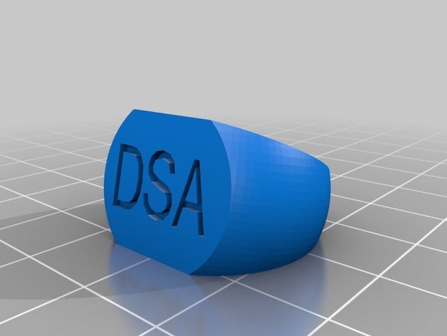 mi personalizados inscripción del anillo anillos 3D print model - Mito3D