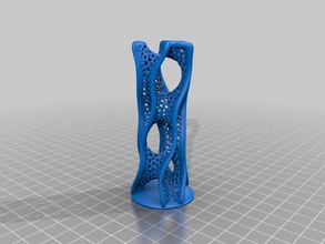 print competition voronoi tower 14 res 12 size sculptures dizingof faberdashery math art reprap vase 3d print model - Mito3D