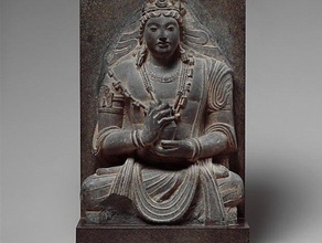 seated bodhisattva maitreya scans replicas buddha met3d met museum scan sculpture 3d print model - Mito3D