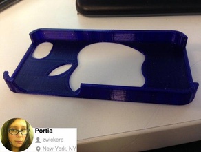 a apple logoiphone 5 casecover móveis 5c anos 3d print model - Mito3D