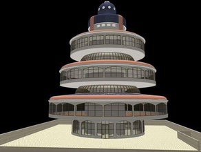 conceptual design sustainable building self buildings structures 3d print model - Mito3D