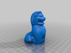 guardian lion mirrored complete scans replicas met3d 3d print model - Mito3D