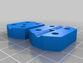 my customized parametric shaft coupling 5 m5 3d printer parts 3d print model - Mito3D