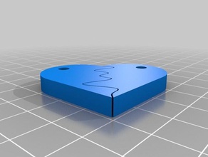 split corazón accesorios openscad 3d print model - Mito3D