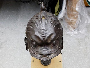 burgonet sculptures armor armour creature helmet met3d met museum scan prettysmallthings 3d print model - Mito3D