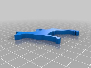 Dobermann Schlüsselanhänger angepasst 3d print model - Mito3D