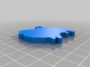 Pommern Schlüsselanhänger angepasst 3d print model - Mito3D