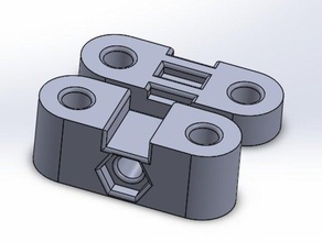solidworks y-Achse Riemenspanner Teil 3d Drucker Teile mendelmax upgrade 3d print model - Mito3D