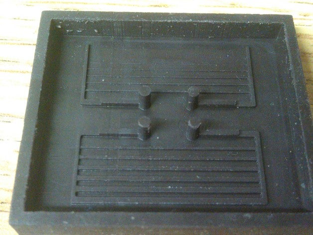 microfluidic test chip mold 3d printing tests pdms sylicone 3D print model - Mito3D