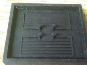 microfluidic chip de teste moldes 3d impressão testes pdms sylicone 3d print model - Mito3D