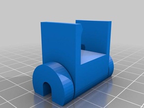 my customized captive customizeable cable holder 2 computer 3d print model - Mito3D