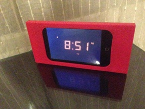 iphone3 bedside alarm clock mobile 3d print model - Mito3D