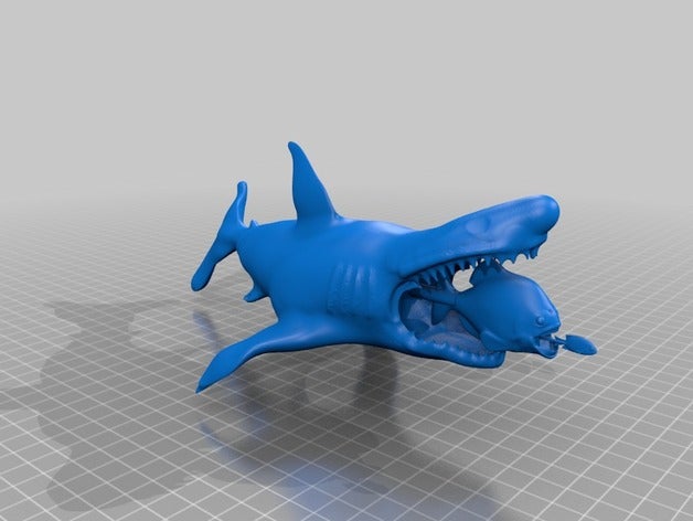 shark vs piranha peixe animais onsuchafullsea piranah 3D print model - Mito3D