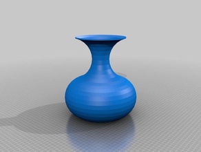 elegant belly vase decor 3d print model - Mito3D