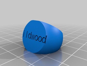 wildwood ib anillo los anillos personalizado 3d print model - Mito3D