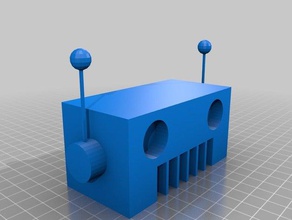 Roboter-Kopf interactive Kunst angepasst 3d print model - Mito3D