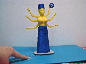 durga Marionette Menschen futuremuseum hackathon erfüllt met3d Spielzeug 3d print model - Mito3D