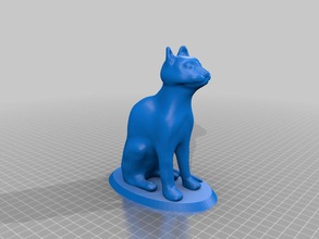 miau a los animales bast bastet gato 3d print model - Mito3D