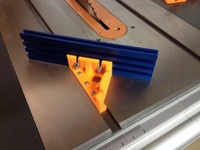 Tischkreissäge 45-Grad-Gehrung Schlitten tools 3d print model - Mito3D