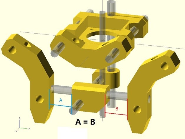 new low center bar-clamp i2 3d printer parts rod 3D print model - Mito3D