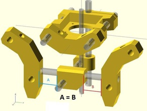 nouveau centre de basse la barre serrage-i2 3d l'imprimante pièces tige 3d print model - Mito3D