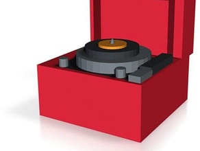 record player Requisiten Modell Modelle Musik - Plattenspieler tinkercad 3d print model - Mito3D