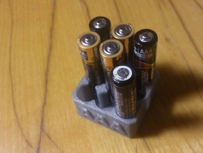 aaa battery stand containers 3d print model - Mito3D