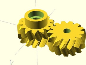 reprap pro ormerod iamburnys gears parametric double helix herringbone 3d printer parts reprappro rrp 3d print model - Mito3D
