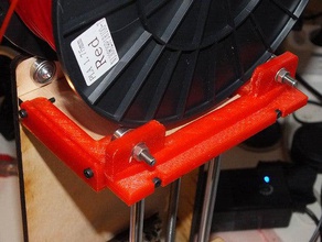 réglable printrbot simple xl tour de filaments tiroir d'extension 3d l'imprimante pièces support bobine 3d print model - Mito3D
